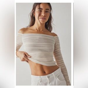 NWOT Free People Black “As Is Layering Top” Size S